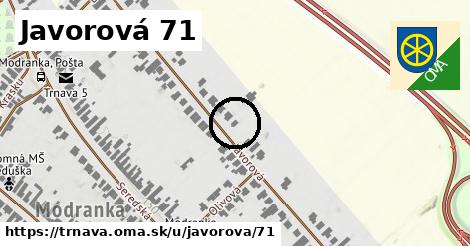 Javorová 71, Trnava