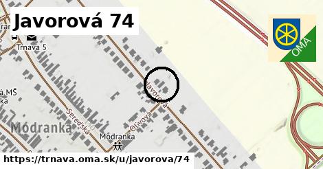 Javorová 74, Trnava