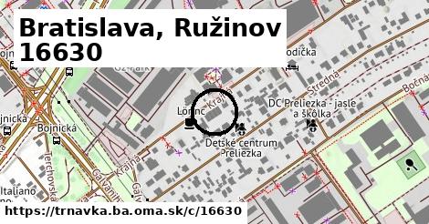 Bratislava, Ružinov <span class="supisne">16630</span>