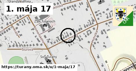 1. mája 17, Turany