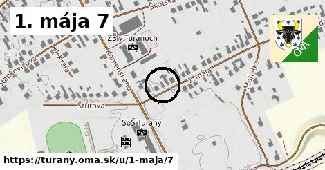 1. mája 7, Turany