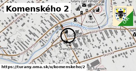 Komenského 2, Turany