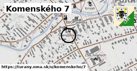 Komenského 7, Turany