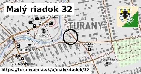 Malý riadok 32, Turany