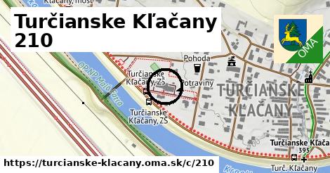 Turčianske Kľačany <span class="supisne">210</span>