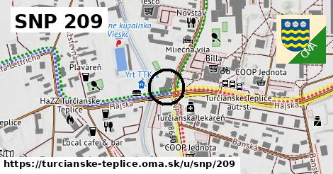 SNP 209, Turčianske Teplice