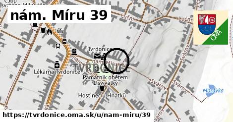 nám. Míru 39, Tvrdonice