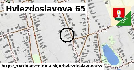 Hviezdoslavova 65, Tvrdošovce