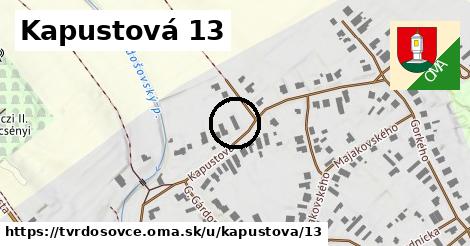 Kapustová 13, Tvrdošovce