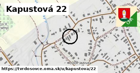 Kapustová 22, Tvrdošovce