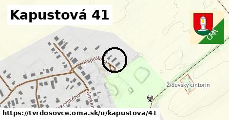 Kapustová 41, Tvrdošovce