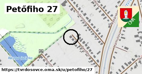 Petőfiho 27, Tvrdošovce