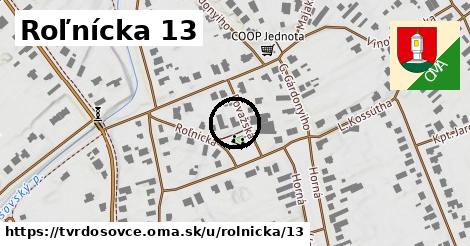 Roľnícka 13, Tvrdošovce