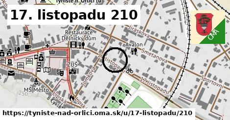 17. listopadu 210, Týniště nad Orlicí