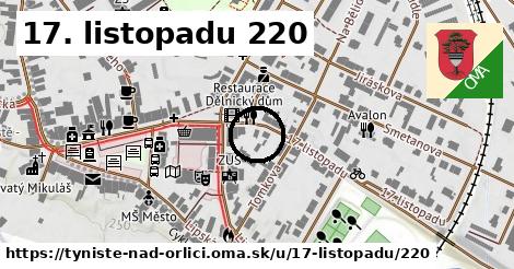 17. listopadu 220, Týniště nad Orlicí