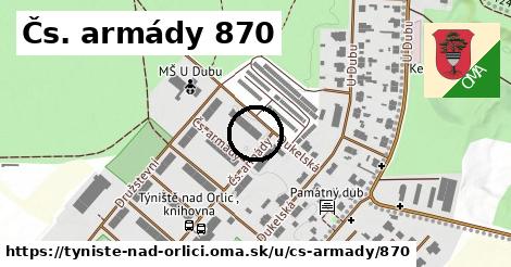 Čs. armády 870, Týniště nad Orlicí