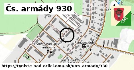 Čs. armády 930, Týniště nad Orlicí