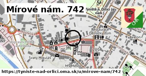 Mírové nám. 742, Týniště nad Orlicí