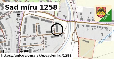Sad míru 1258, Uničov