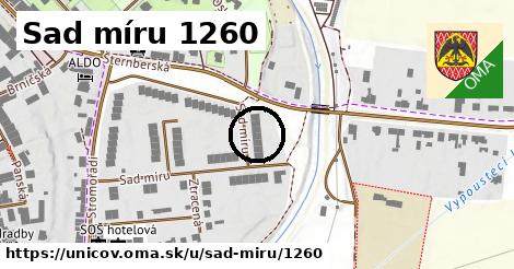 Sad míru 1260, Uničov