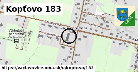 Kopťovo 183, Václavovice