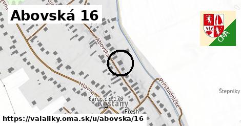 Abovská 16, Valaliky