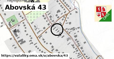 Abovská 43, Valaliky