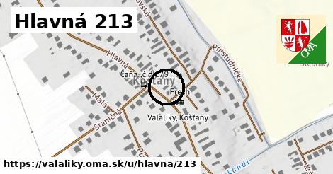 Hlavná 213, Valaliky