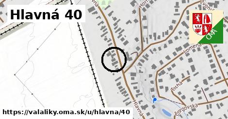 Hlavná 40, Valaliky