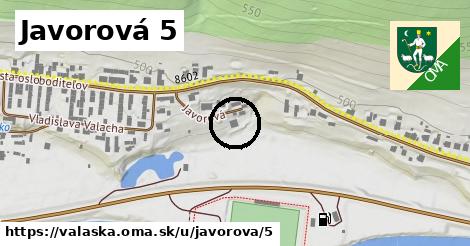 Javorová 5, Valaská