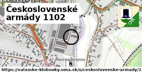 Československé armády 1102, Valašské Klobouky