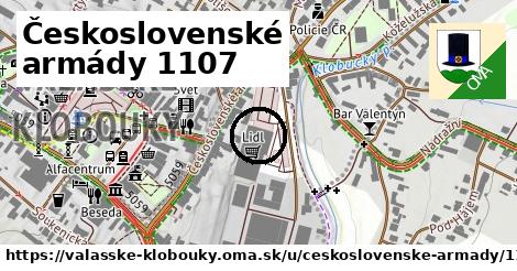 Československé armády 1107, Valašské Klobouky