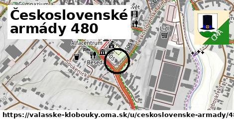 Československé armády 480, Valašské Klobouky