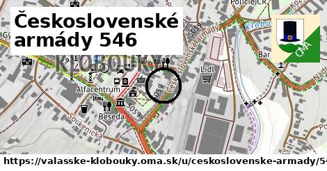 Československé armády 546, Valašské Klobouky