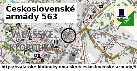 Československé armády 563, Valašské Klobouky