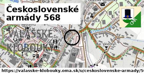 Československé armády 568, Valašské Klobouky