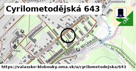 Cyrilometodějská 643, Valašské Klobouky