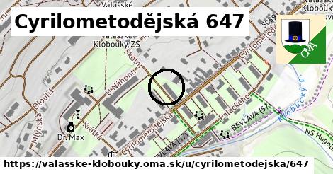 Cyrilometodějská 647, Valašské Klobouky