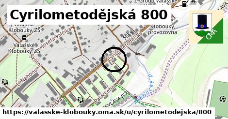 Cyrilometodějská 800, Valašské Klobouky