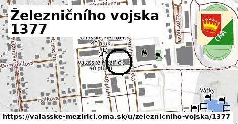 Železničního vojska 1377, Valašské Meziříčí