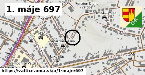 1. máje 697, Valtice