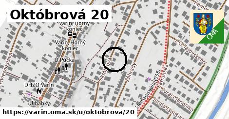 Októbrová 20, Varín