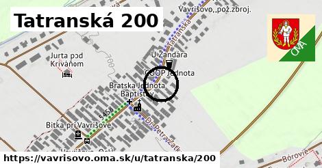 Tatranská 200, Vavrišovo