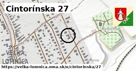 Cintorínska 27, Veľká Lomnica