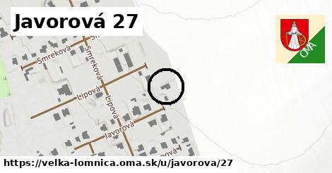 Javorová 27, Veľká Lomnica