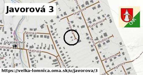 Javorová 3, Veľká Lomnica