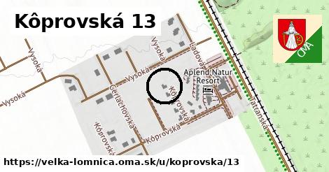 Kôprovská 13, Veľká Lomnica