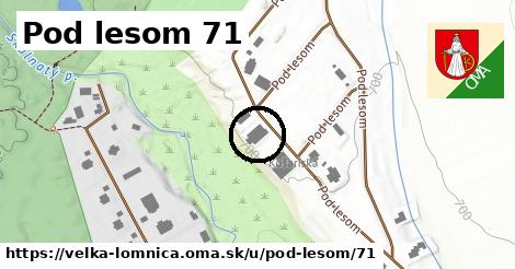 Pod lesom 71, Veľká Lomnica