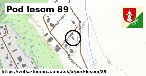 Pod lesom 89, Veľká Lomnica