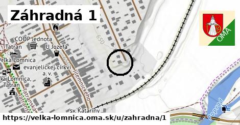 Záhradná 1, Veľká Lomnica